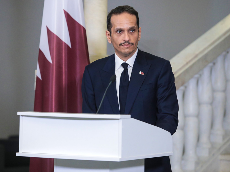 Der katarische Regierungschef Mohammed bin Abdulrahman Al Thani hält eine Verlängerung der Feuerpause für möglich. - Foto: -/Ukrinform/dpa