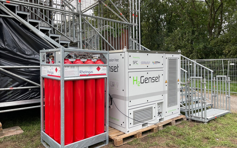 Rheingas setzt Zeichen für Nachhaltigkeit - Mit Wasserstoff zum Festivalerfolg / Rheingas belieferte mehrere Festivals mit grünem Wasserstoff - Foto: presseportal.de