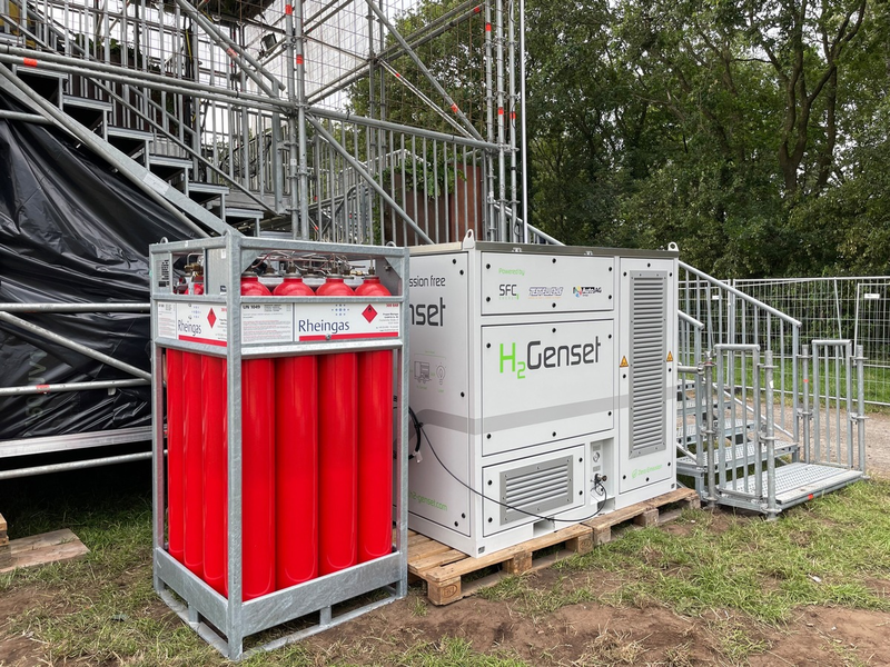 Rheingas setzt Zeichen für Nachhaltigkeit - Mit Wasserstoff zum Festivalerfolg / Rheingas belieferte mehrere Festivals mit grünem Wasserstoff - Foto: presseportal.de