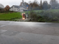 FW Xanten: Brand einer Anschlusssäule - Foto: presseportal.de
