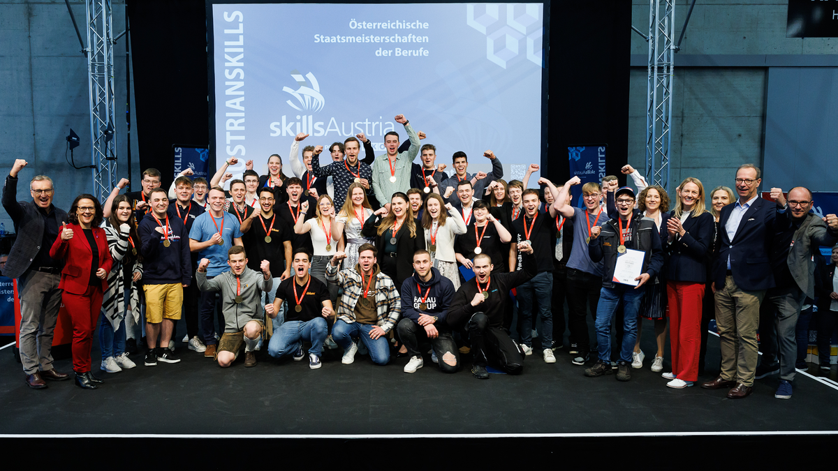 AustrianSkills 2023: Siegerehrung - Foto: SkillsAustria / Florian Wieser über pressetext.de