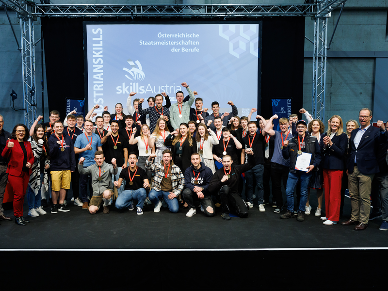 AustrianSkills 2023: Siegerehrung - Foto: SkillsAustria / Florian Wieser über pressetext.de
