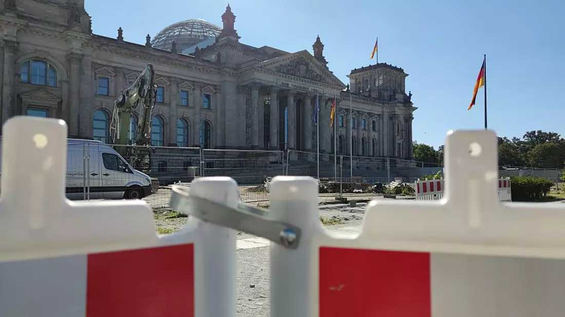 Baustelle vor Deutschem Bundestag (Archiv) - Bild: über dts Nachrichtenagentur