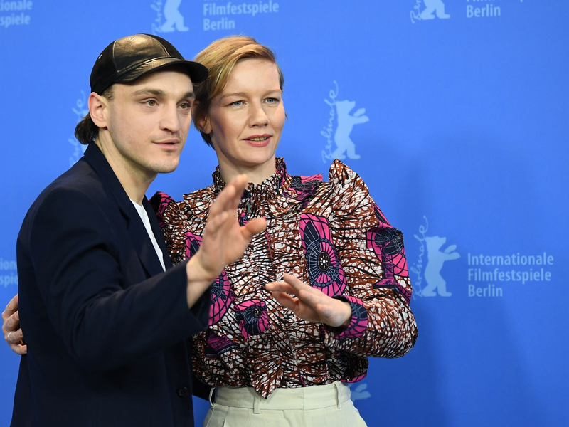 Sie haben den Film «In den Gängen» zusammen gedreht: Franz Rogowski und Sandra Hüller 2018 auf der Berlinale. - Foto: Britta Pedersen/dpa