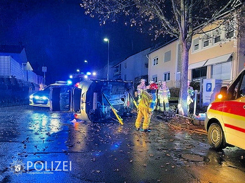 POL-PPWP: Unfall mit reichlich Alkohol im Blut - Foto: presseportal.de