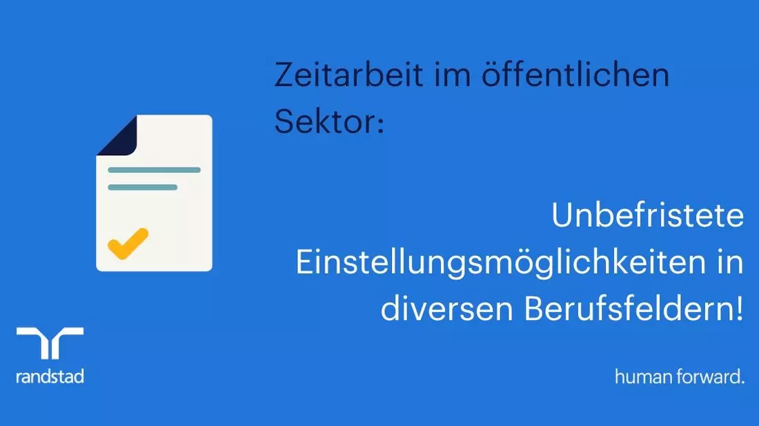 Zeitarbeit: Unbefristete Möglichkeiten im öffentlichen Sektor - Bild: presseportal.de