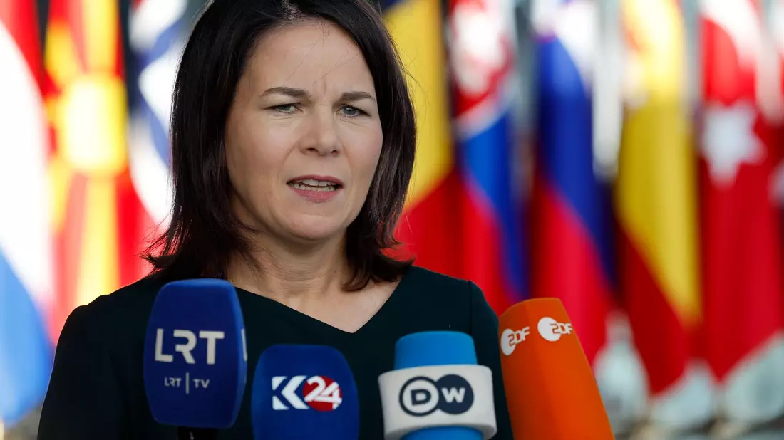 Außenministerin Annalena Baerbock. - Bild: Geert Vanden Wijngaert/AP/dpa