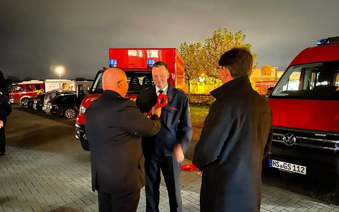 FW Selfkant: Fahrzeugübergabe und Segnung - Foto: presseportal.de