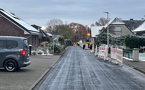FW-ROW: Gasleitung angebaggert - Foto: presseportal.de