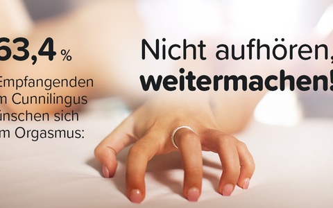 Studie zu Cunnilingus: Orgasmus, und dann? Nicht aufhören, weitermachen! - Foto: presseportal.de