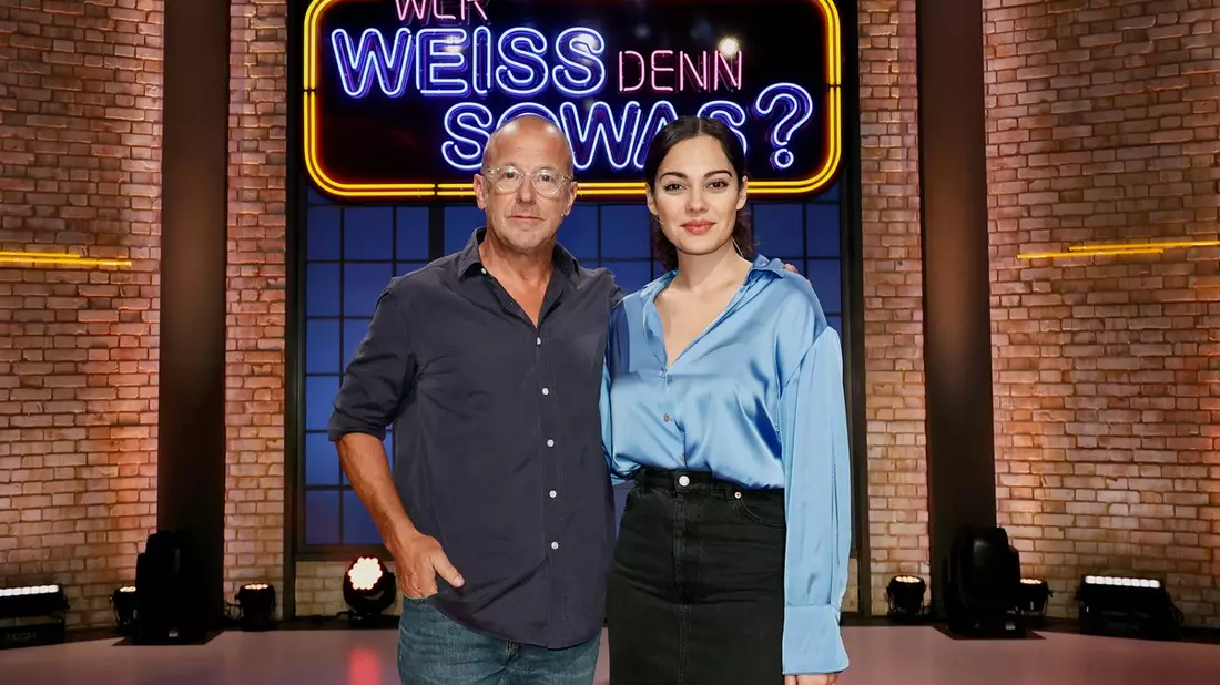 Das Schauspieler-Duell: Heino Ferch und Nilam Farooq bei Wer weiß denn sowas? - Das Wissensquiz vom 4. bis 8. Dezember 2023, um 18:00 Uhr im Ersten - Bild: presseportal.de
