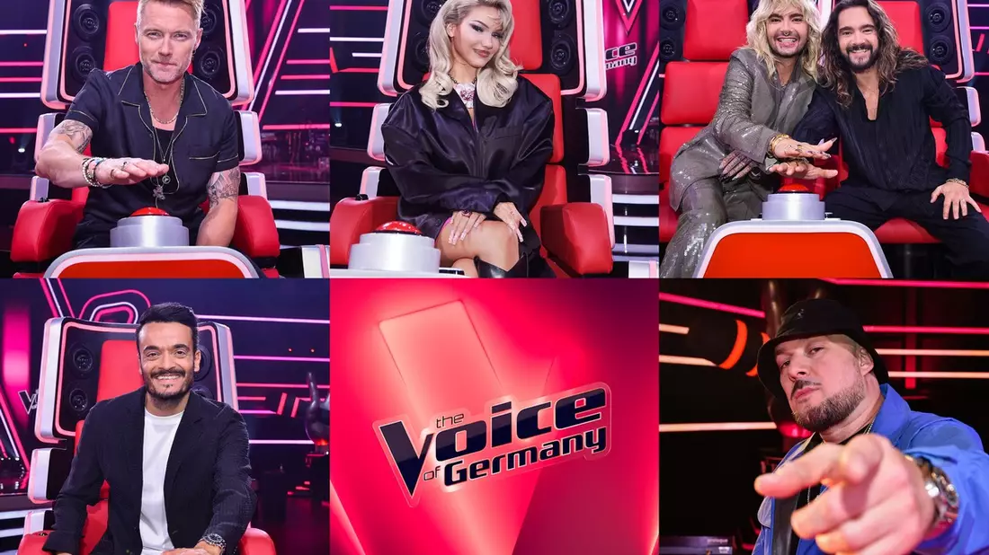 Ronan Keating Shirin David Bill Kaulitz Tom Kaulitz Giovanni Zarrella Kool Savas The Voice of Germany - Bild: ProSieben/SAT.1/André Kowalski, presseportal.de