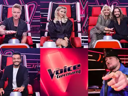 Ronan Keating Shirin David Bill Kaulitz Tom Kaulitz Giovanni Zarrella Kool Savas The Voice of Germany - Foto: ProSieben/SAT.1/André Kowalski, presseportal.de