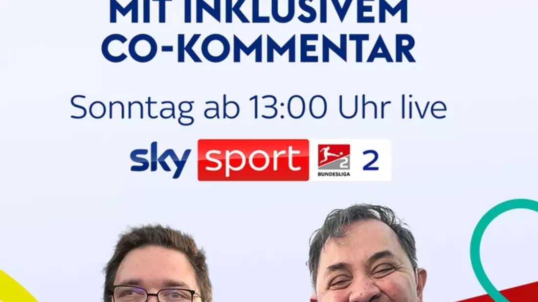 Zum Internationalen Tag der Menschen mit Behinderung: Sky Sport präsentiert Hertha BSC gegen den SV Elversberg am Sonntag mit inklusivem Co-Kommentar - Bild: presseportal.de