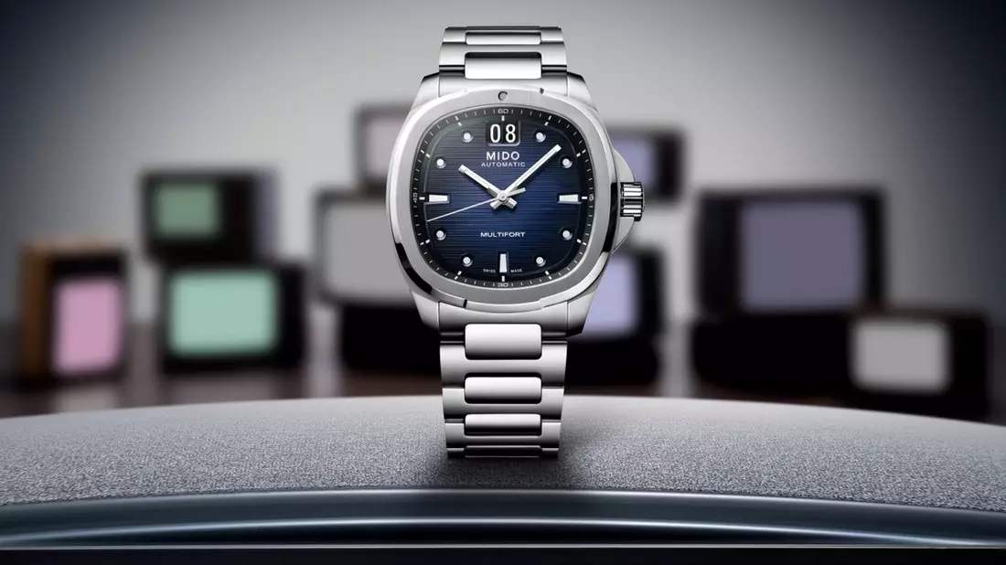 Eine besondere Uhr in ikonischer Form / Die neue Automatikuhr Mido Multifort TV Big Date - Bild: presseportal.de
