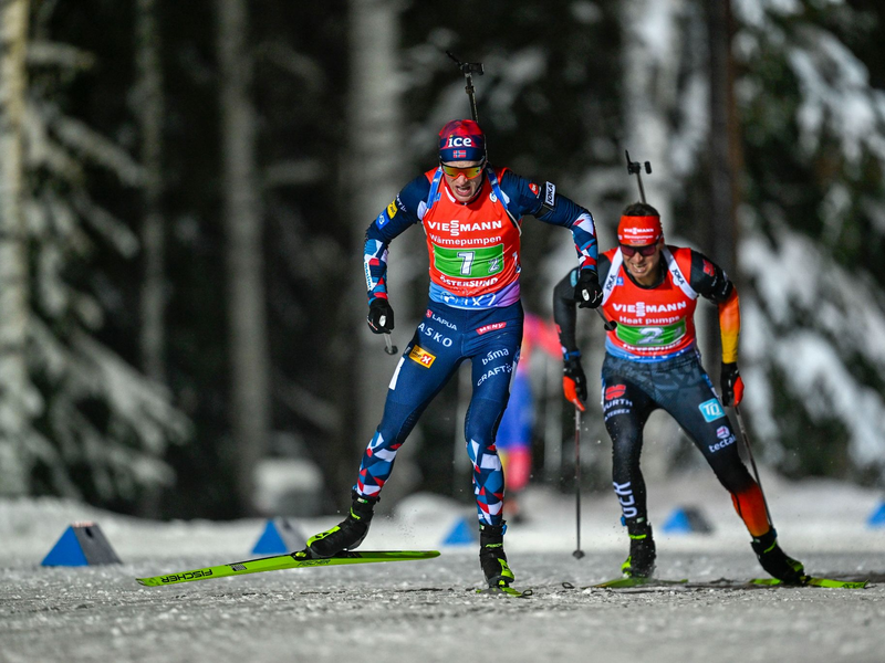 Philipp Nawrath führt in der Gesamtwertung hauchdünn mit einem Punkt Vorsprung. - Foto: Pontus Lundahl/TT News Agency/AP/dpa