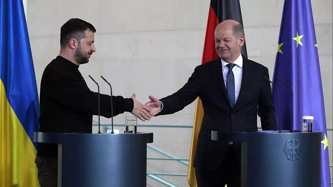 Wolodymyr Selenskyj und Olaf Scholz am 14.05.2023 - Bild: über dts Nachrichtenagentur