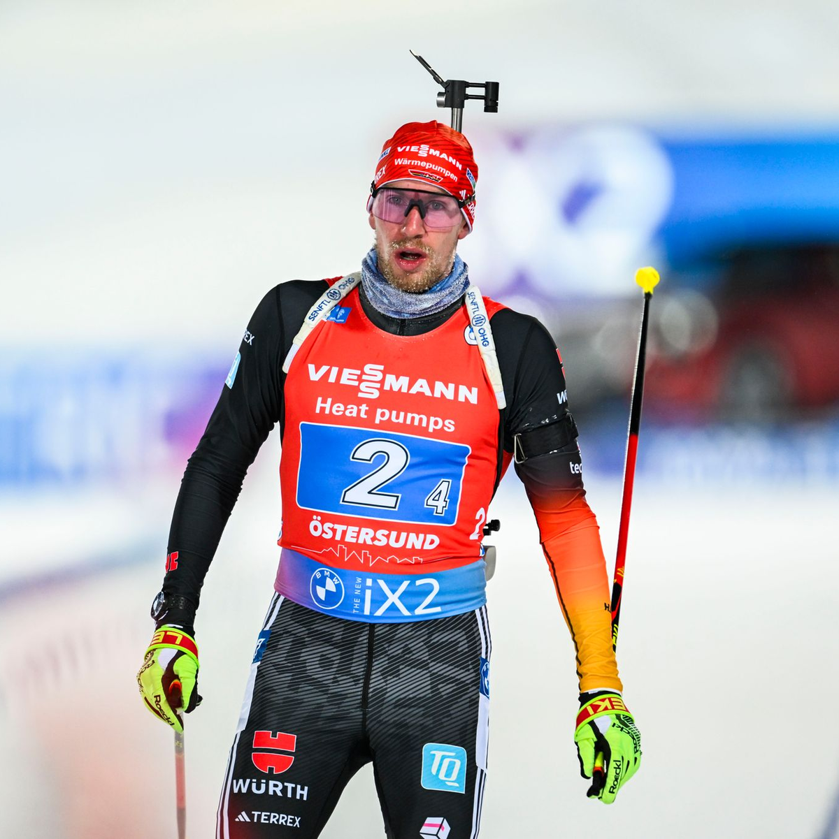 Musste nach dem letzten Schießen einmal in die Strafrunde: Johannes Kühn. - Foto: Pontus Lundahl/TT News Agency/AP/dpa