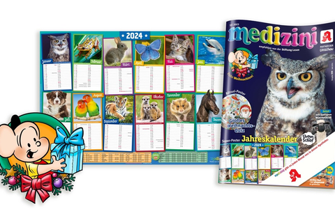 Die neue medizini ist da! Mit Super-Poster-Jahreskalender 2024 und viel vorweihnachtlichem Lesespaß - Foto: presseportal.de