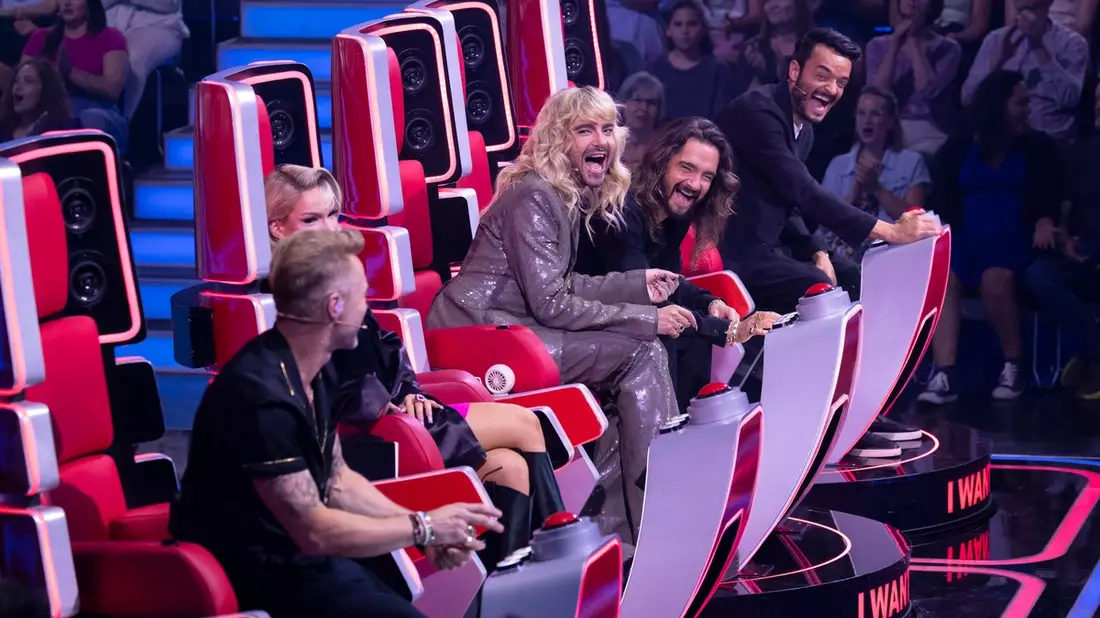 Ronan Keating Shirin David Bill Kaulitz Tom Kaulitz Giovanni Zarrella The Voice of Germany - Bild: presseportal.de