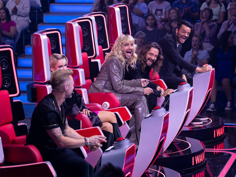 Ronan Keating Shirin David Bill Kaulitz Tom Kaulitz Giovanni Zarrella The Voice of Germany - Foto: presseportal.de
