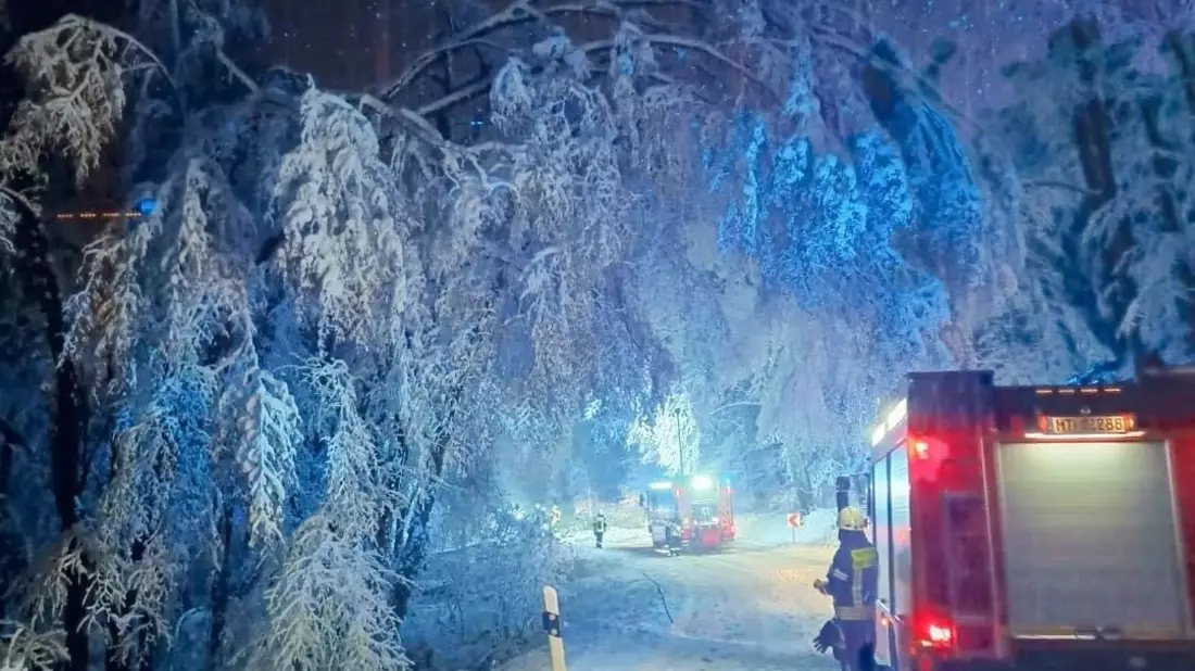 Feuerwehr MTK: Schneechaos im Rhein-Main-Gebiet: MTK-Einsatzkräfte im Dauereinsatz - Bild: presseportal.de