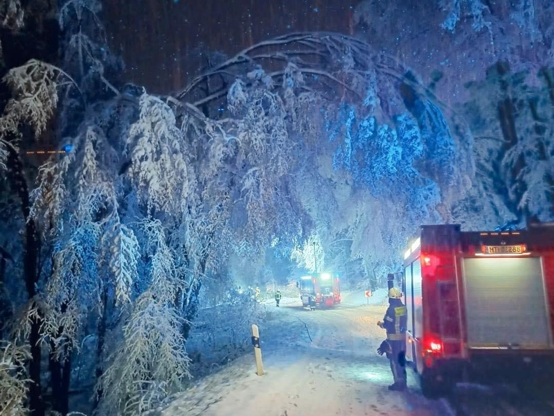 Feuerwehr MTK: Schneechaos im Rhein-Main-Gebiet: MTK-Einsatzkräfte im Dauereinsatz - Foto: presseportal.de