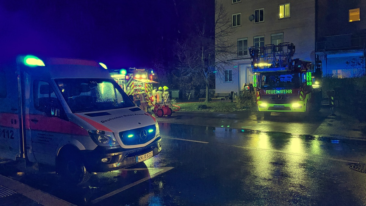 FW Konstanz: Brand in Flüchtlingsunterkunft - Foto: presseportal.de