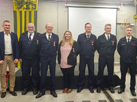 FW Niederzier: Jahreshauptversammlung der Feuerwehr Gemeinde Niederzier / Insgesamt rückläufige Einsatzzahlen im Jahr 2022. Erstmals eigene BOS-Drohnenpiloten ausgebildetet. Ehrungen & Beförderungen der Mitglieder - Foto: presseportal.de