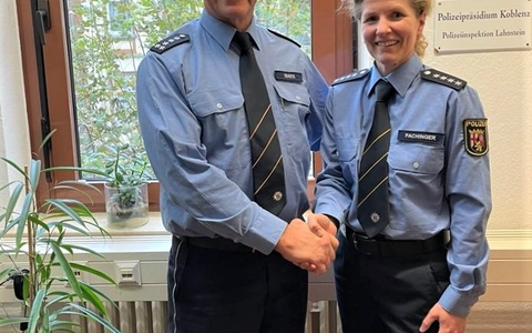 POL-PPKO: Polizeiinspektion Lahnstein unter neuer Leitung - Jürgen Marx geht, Caroline Fachinger übernimmt - Foto: presseportal.de