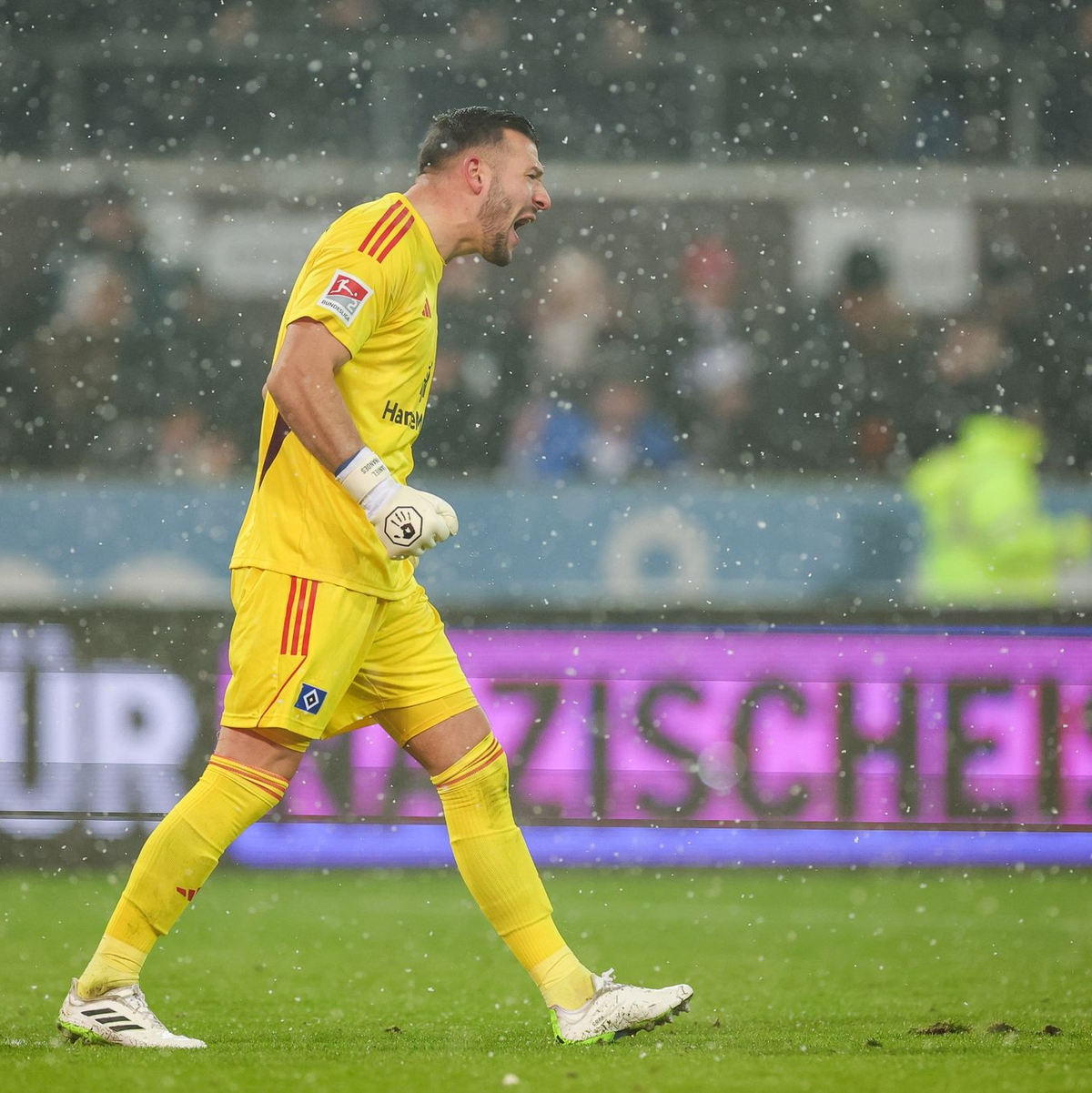 Sorgte für ein kurioses Eigentor im Hamburger Derby: HSV-Keeper  Daniel Heuer Fernandes. - Foto: Christian Charisius/dpa