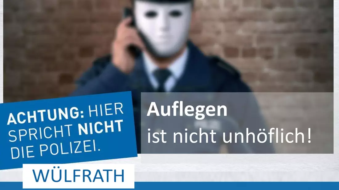 POL-ME: Schockanruf: 86-jährige Seniorin um mehrere zehntausend Euro gebracht - Wülfrath - 2312007 - Bild: presseportal.de