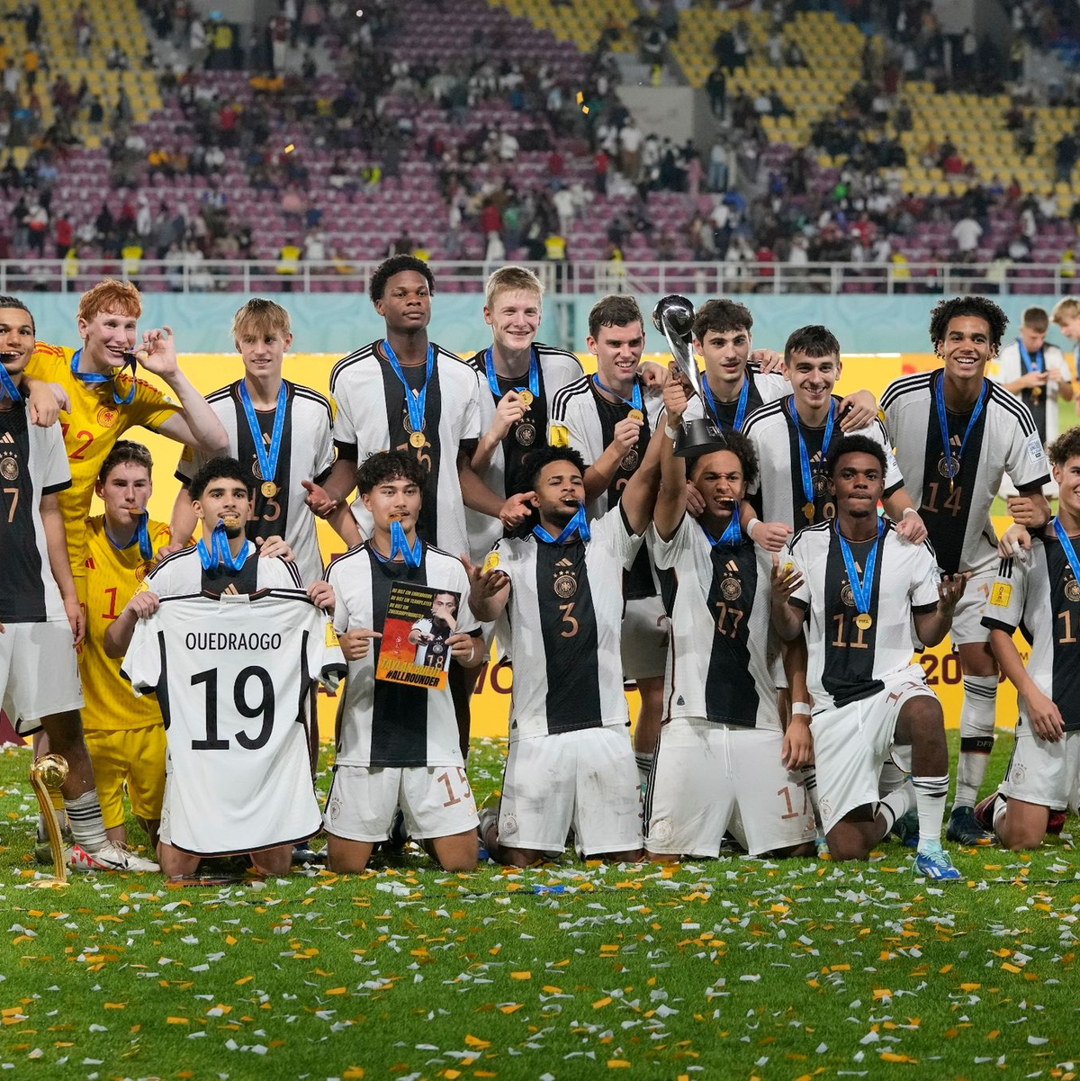 Die deutschen U17-Fußballer holten den ersten WM-Titel in dieser Altersklasse für den DFB. - Foto: Achmad Ibrahim/AP