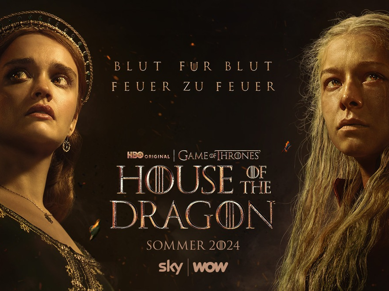 Sky veröffentlicht ersten Teaser-Trailer und Bilder der zweiten Staffel House of the Dragon - Foto: presseportal.de