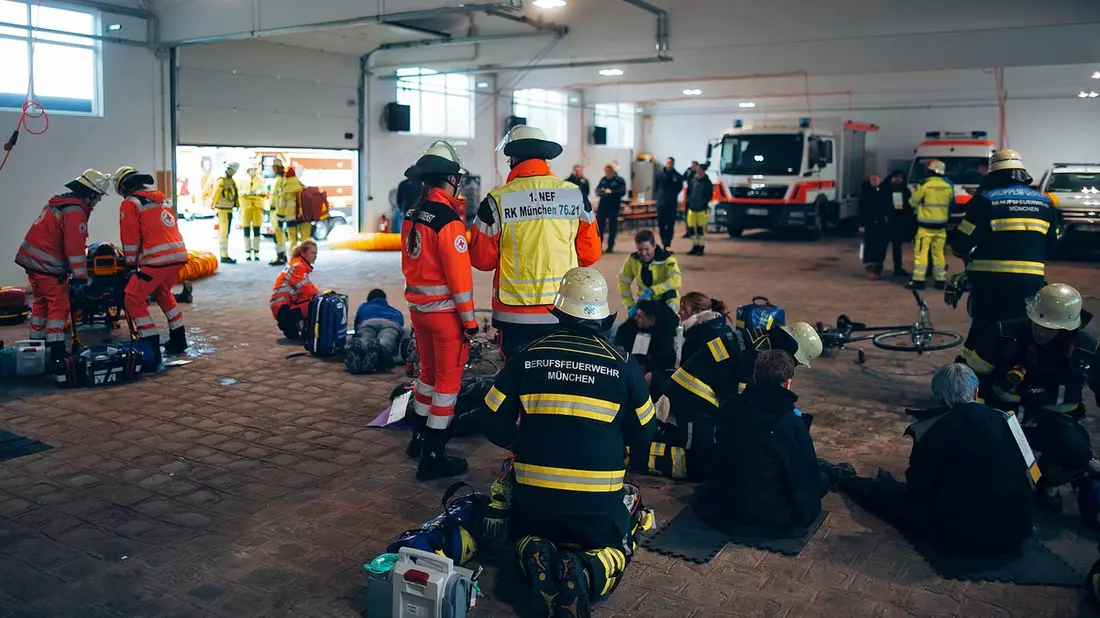 FW-M: 500 Einsatzkräfte trainieren bei Rettungsdienstübung MPREP24 (Stadtgebiet) - Bild: presseportal.de