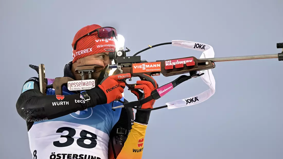 Philip Nawrath hat den Sieg in der Verfolgung knapp verpasst. - Bild: Anders Wiklund/TT News Agency/AP/dpa