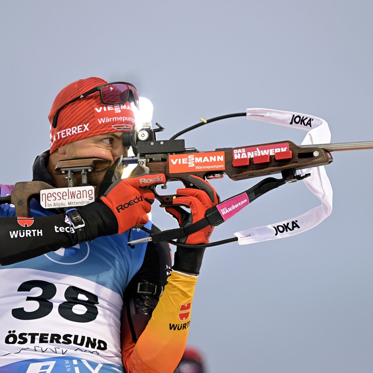 Philip Nawrath hat den Sieg in der Verfolgung knapp verpasst. - Foto: Anders Wiklund/TT News Agency/AP/dpa