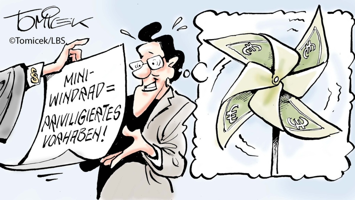 Mini-Windräder / Auch bei Selbstnutzung als privilegiertes Vorhaben zugelassen - Foto: presseportal.de