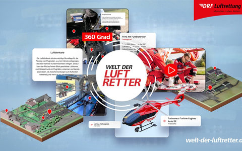 Welt der Luftretter ab sofort online entdecken / DRF Luftrettung stellt digitale Erlebnisplattform vor - Foto: presseportal.de