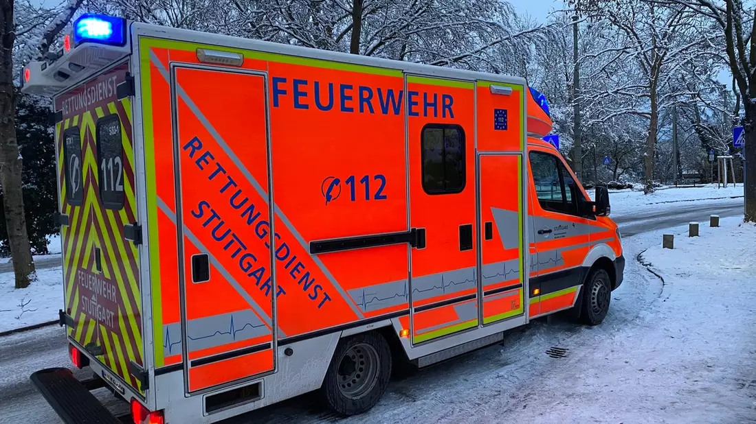FW Stuttgart: Zwei Mädchen ins Eis eingebrochen - Mädchen mit Unterkühlungen in Stuttgarter Kinderklinik eingeliefert - Feuerwehr warnt vor dem Betreten von Eisflächen - Bild: presseportal.de