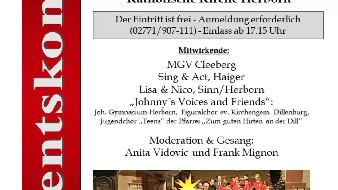 POL-LDK: Noch Plätze frei! 13. Adventskonzert der Polizei in Herborn - Freier Eintritt / Sitzplatzreservierung zwingend erforderlich - Bild: presseportal.de