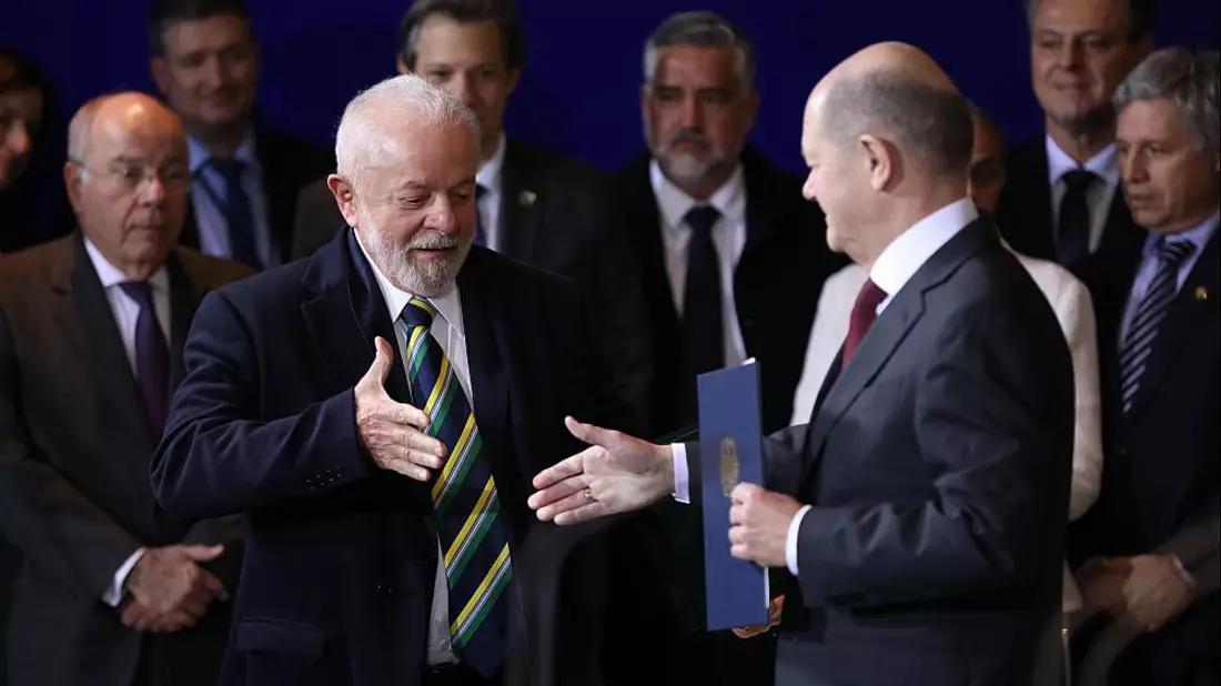 Lula und Scholz am 04.12.2023 - Bild: über dts Nachrichtenagentur