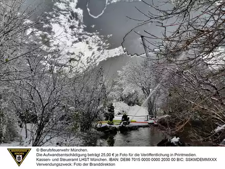 FW-M: Vogelvoliere von Schnee befreit (Harlaching) - Foto: presseportal.de