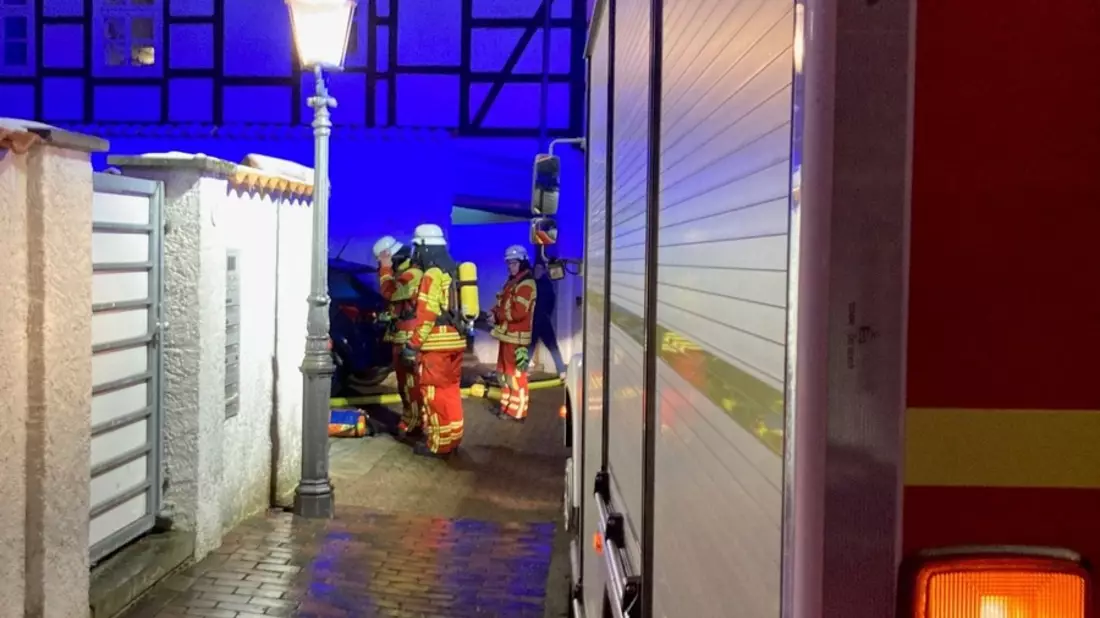FW Minden: Küchenbrand in der Innenstadt - Bild: FW Minden, presseportal.de