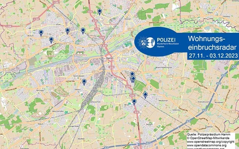 POL-HAM: Wohnungseinbruchsradar Hamm für die Woche vom 27. November bis 3. Dezember - Foto: presseportal.de