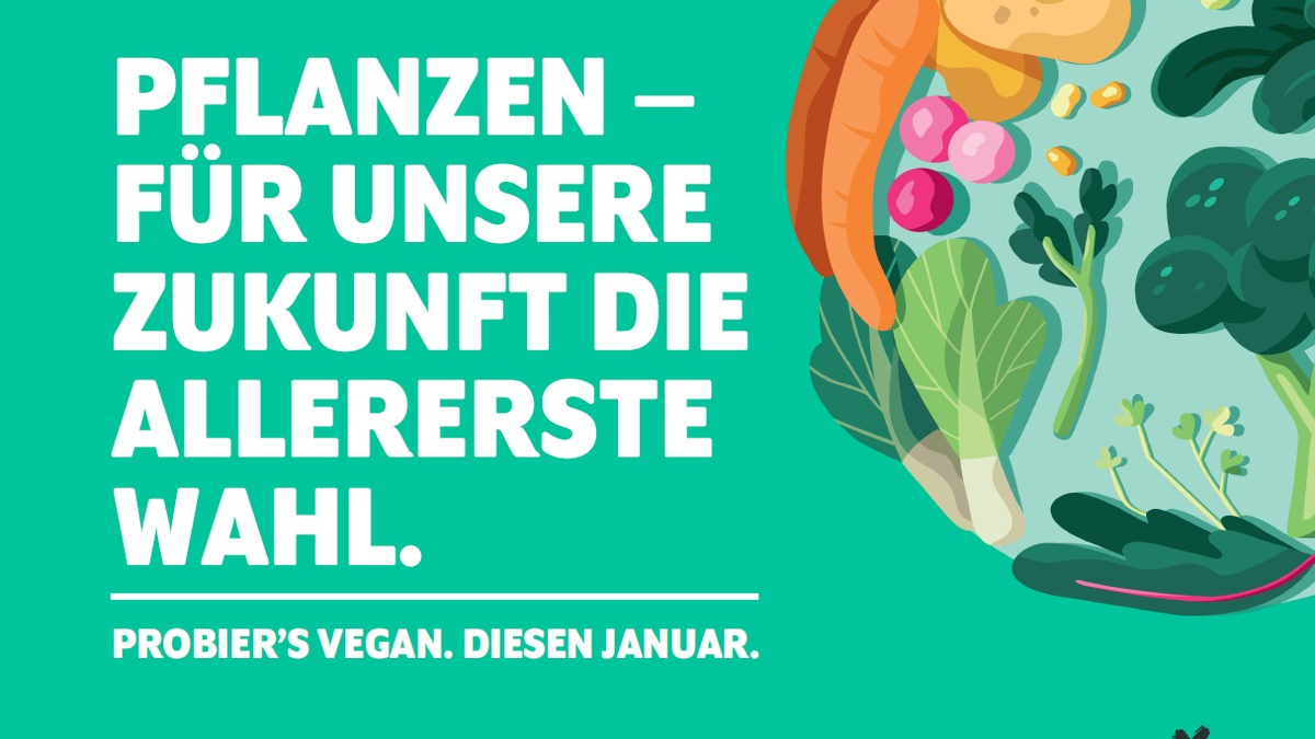 Vegan ins neue Jahr: Anmeldung für Veganuary 2024 ab sofort möglich - Foto: presseportal.de