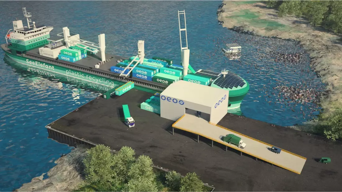 Weichenstellung für Maritimes Plastikmüll Recycling / Der SeeElefant von one earth-one ocean erhält wichtiges Zertifikat - Bild: presseportal.de