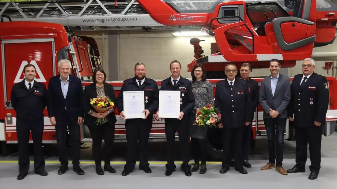 FW Gangelt: Mehr als 110 Jahre ehrenamtliches Engagement - Bild: presseportal.de