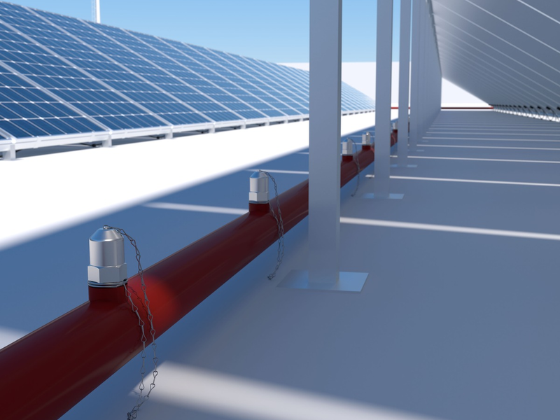 Minimax präsentiert PVProtect / Das erste VdS-anerkannte Löschsystem für Dachflächen mit Photovoltaikanlagen / Premiere des brandneuen Wasserlöschsystems auf den VdS-BrandSchutzTagen - Foto: presseportal.de