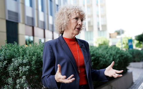 Klimastaatssekretärin Jennifer Morgan in Dubai. - Foto: Joshua A. Bickel/AP